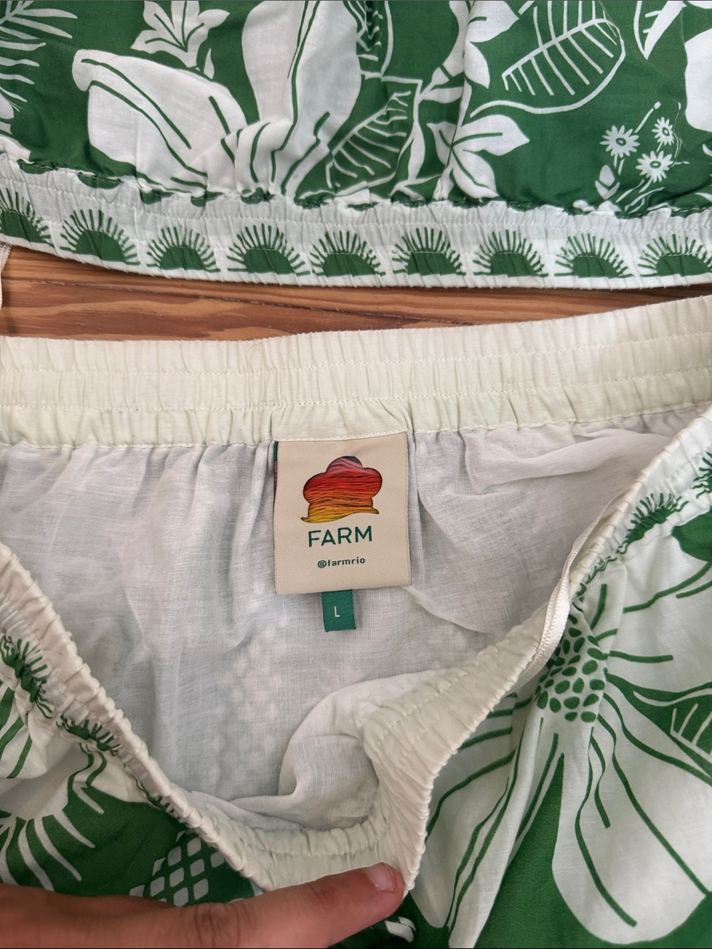 Farm Rio Macaw Elegance Maxi Skirt and shirt set - Picture 3 of 6